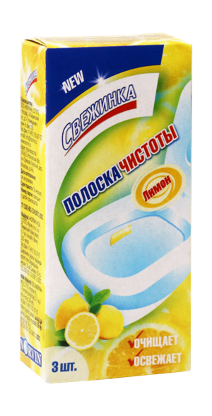 Полоска чистоты WC "Свежинка" лимон 3х10 гр., 1х36 шт ― NORVIN